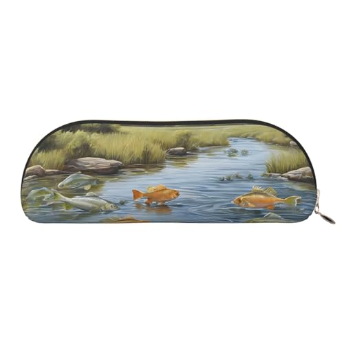 LHFIOHIRG Tragbares Federmäppchen mit Reißverschluss, stilvolle Stifttasche, Schreibwaren-Tasche, Kosmetiktasche, Münzaufbewahrung für Schule, Büro, gold, Einheitsgröße, Münztasche von LHFIOHIRG