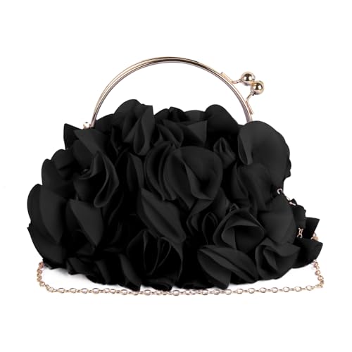 LHHMZ Clutch Bag mit Blumenmuster für Frauen Elegance Flower Abendtasche Hochzeitstasche Party Prom Handtaschen von LHHMZ