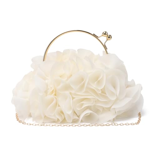 LHHMZ Clutch Bag mit Blumenmuster für Frauen Elegance Flower Abendtasche Hochzeitstasche Party Prom Handtaschen von LHHMZ