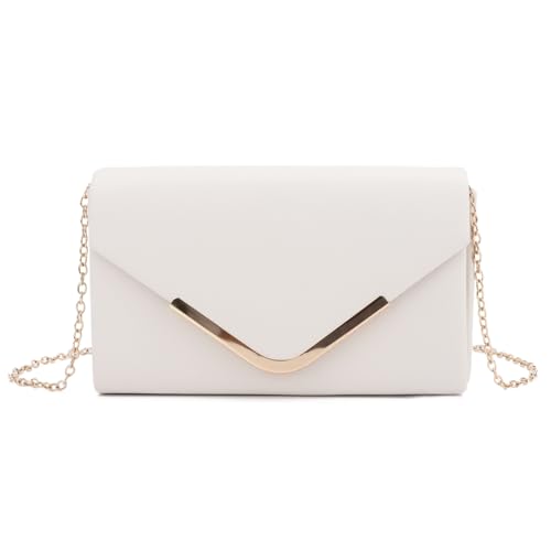 LHHMZ Damen Elegante Handtasche aus Kunstleder, Umschlag Formal Party Clutch, Braut Hochzeit Schulter Handtasche von LHHMZ