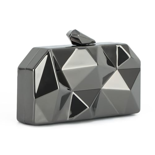 LHHMZ Damen Geometrische Abendhandtaschen aus Metall Mode kleine Abend Umhängetaschen Box Clutch LHHMZ Damen Geometrische Abendhandtaschen aus Metall Mode kleine Abend Umhängetaschen Box Clutch von LHHMZ
