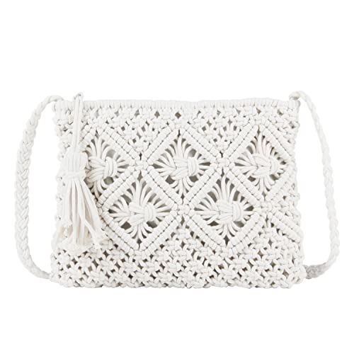 LHHMZ Damen Handgemachte Strand Crossbody Handtasche aus Stroh Sommer Strand Umhängetaschen Kleine aus Stroh von LHHMZ