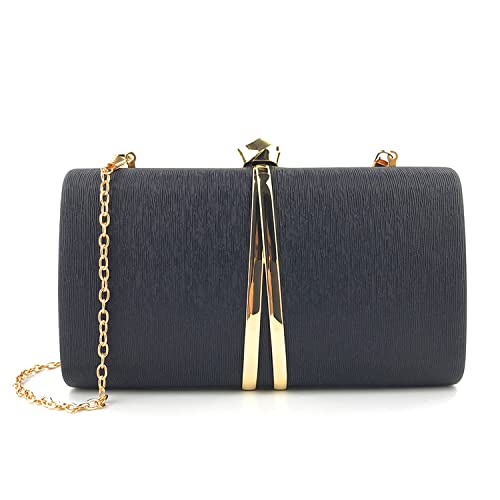 LHHMZ Elegante Handtaschen für Damen Gold Schwarz Umschlag Abendtaschen Hochzeit Brauttasche Umhängetaschen von LHHMZ