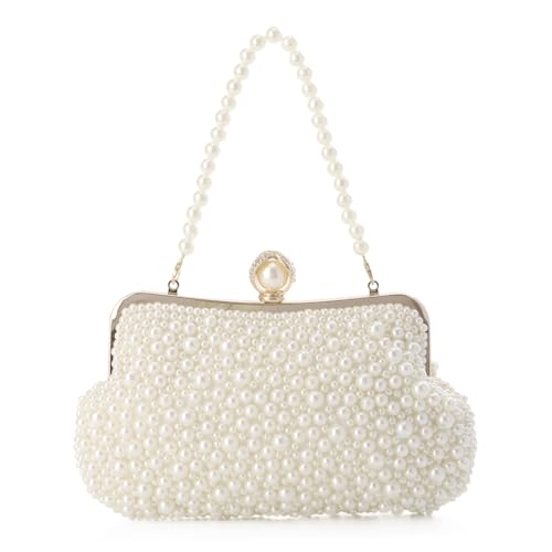 LHHMZ Perlen Clutch Taschen für Frauen Hochzeits Kristallperlen Abend Clutch Tasche Funkelnde Brauthandtasche LHHMZ Perlen Clutch Taschen für Frauen Hochzeits Kristallperlen Abend Clutch Tasche Funkelnde Brauthandtasche von LHHMZ