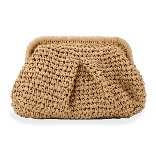 LHHMZ Stroh Clutch Geldbörse für Damen Strohknödel Clutch Gewebter Strohsack Sommer Strandtasche Stroh Schulter Handtasche LHHMZ Stroh Clutch Geldbörse für Damen Strohknödel Clutch Gewebter Strohsack Sommer Strandtasche Stroh Schulter Handtasche von LHHMZ