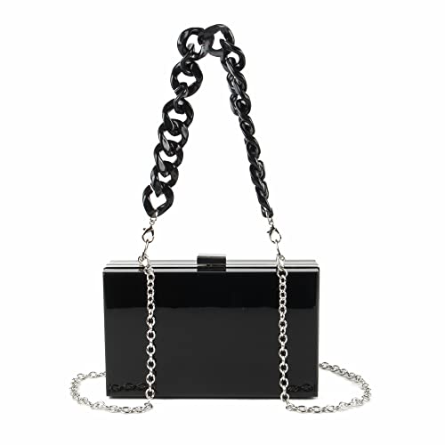 LHHMZ Transparente Abend Clutch Geldbörsen aus Acryl für Damen Klare Umhängetaschen Box Handtasche Umhängetaschen LHHMZ Transparente Abend Clutch Geldbörsen aus Acryl für Damen Klare Umhängetaschen Box Handtasche Umhängetaschen von LHHMZ