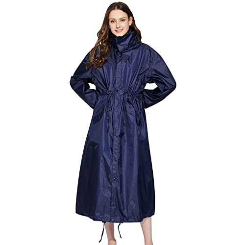 LHHMZ Wasserdichter Regenponcho für Damen Regenjacken Leichte lange Regenmäntel Outdoor Regenbekleidung mit Kapuze von LHHMZ