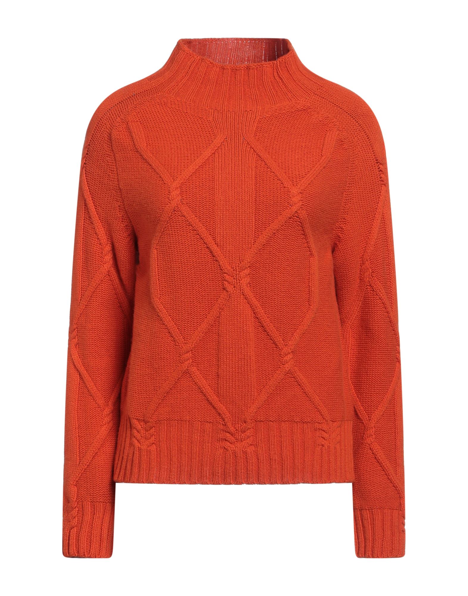 LHIER Rollkragenpullover Damen Orange von LHIER