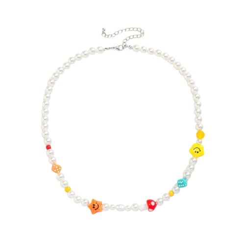 LHJHZDJC Halskette Mode Bunte Acryl Perlenkette Für Männer Und Frauen Handgemachtes Halsband Mit Smiley Gesicht Schmuck 2023 Schmuck Geschenke LHJHZDJC Halskette Mode Bunte Acryl Perlenkette Für Männer Und Frauen Handgemachtes Halsband Mit Smiley Gesicht Schmuck 2023 Schmuck Geschenke von LHJHZDJC