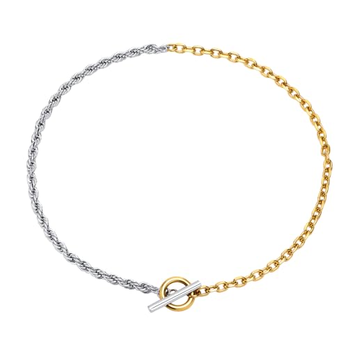 LHJHZDJC Halskette Mode Damen Knebelverschluss Halskette Seil Kette Punk Schmuck Erinnerungsgeschenke LHJHZDJC Halskette Mode Damen Knebelverschluss Halskette Seil Kette Punk Schmuck Erinnerungsgeschenke von LHJHZDJC
