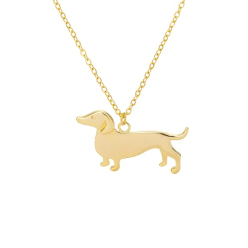 LHJHZDJC Halskette Mode Damen Wurst Halskette Dackel Form Anhänger Gold Farbe Tier Hund Kette Ästhetischer Schmuck Schmuck Geschenke LHJHZDJC Halskette Mode Damen Wurst Halskette Dackel Form Anhänger Gold Farbe Tier Hund Kette Ästhetischer Schmuck Schmuck Geschenke von LHJHZDJC