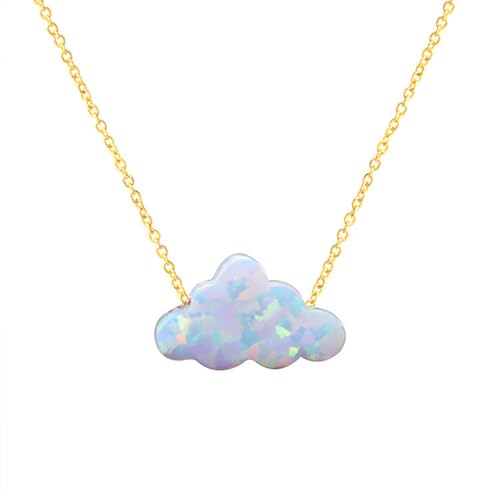 LHJHZDJC Halskette Mode Design Wolke Form Acryl Handgemachte Halskette für Frauen mit Kette Geburtstagsschmuck Schmuck Geschenke LHJHZDJC Halskette Mode Design Wolke Form Acryl Handgemachte Halskette für Frauen mit Kette Geburtstagsschmuck Schmuck Geschenke von LHJHZDJC