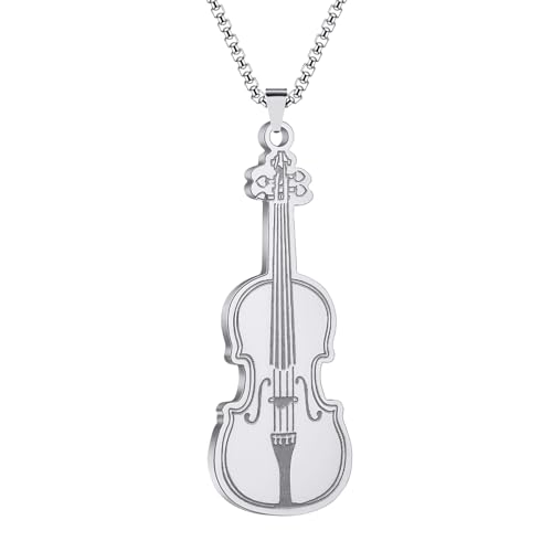 LHJHZDJC Halskette Mode Unisex Frauen Geige Anhänger Halskette ikonisches Saiteninstrument Musiker Schmuck Schmuck Mode Geschenke LHJHZDJC Halskette Mode Unisex Frauen Geige Anhänger Halskette ikonisches Saiteninstrument Musiker Schmuck Schmuck Mode Geschenke von LHJHZDJC