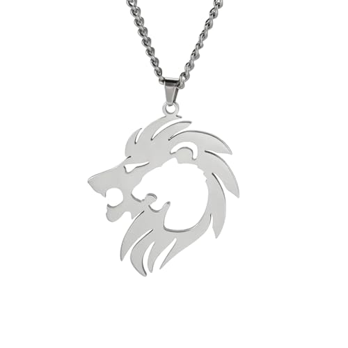 LHJHZDJC Halsketten Herrenmode Löwenkopf Anhänger Halsketten für Frauen Löwin Hohl Vintage Herren Halskette Choker Modeschmuck Geschenke Geschenke Geschenke LHJHZDJC Halsketten Herrenmode Löwenkopf Anhänger Halsketten für Frauen Löwin Hohl Vintage Herren Halskette Choker Modeschmuck Geschenke Geschenke Geschenke von LHJHZDJC
