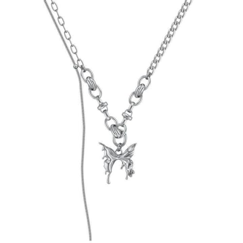 LHJHZDJC Halsketten Männer Frauen Mode Damen Punk Punk Schmetterling Anhänger Grunge Grunge Kette Halskette Hip Hop Cooler Schmuck Kette Halskette LHJHZDJC Halsketten Männer Frauen Mode Damen Punk Punk Schmetterling Anhänger Grunge Grunge Kette Halskette Hip Hop Cooler Schmuck Kette Halskette von LHJHZDJC
