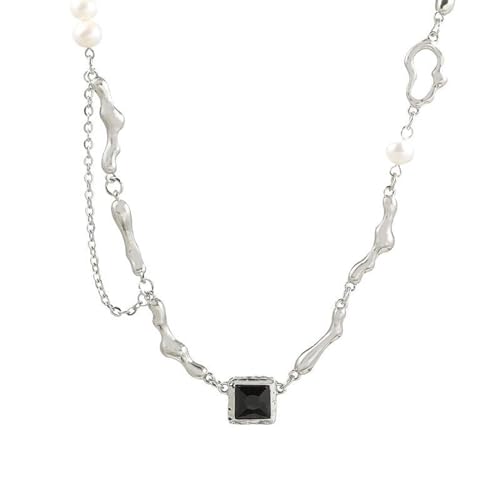 LHJHZDJC Halsketten Mode Frauen Damen Barock Süßwasser Perle Halskette Schlüsselbein Kette mit Sommer Design mit süßen und kühlen Verzierungen Geschenk LHJHZDJC Halsketten Mode Frauen Damen Barock Süßwasser Perle Halskette Schlüsselbein Kette mit Sommer Design mit süßen und kühlen Verzierungen Geschenk von LHJHZDJC