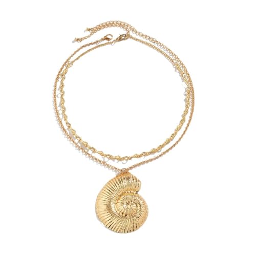 LHJHZDJC Halsketten für Frauen Mode Übertriebene Große Muschelform Anhänger Halskette Punk Muschel Kette Choker Frauen Ästhetisches Design Party Schmuck Schmuck Geschenke LHJHZDJC Halsketten für Frauen Mode Übertriebene Große Muschelform Anhänger Halskette Punk Muschel Kette Choker Frauen Ästhetisches Design Party Schmuck Schmuck Geschenke von LHJHZDJC