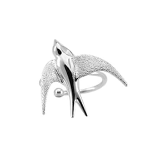 Ohrringe und Ohrstecker Schwalbe Vogel Clip Ohrringe für Mädchen Niedliches Tier Chinesischer Stil National Tide Ohrring Modeschmuck Geschenk Modegeschenk Modegeschenk von LHJHZDJC