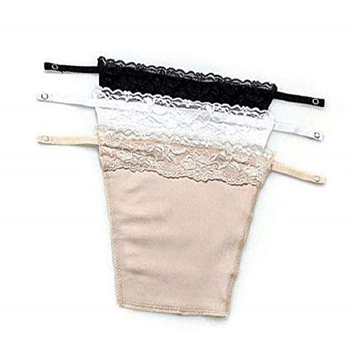 LHKJ 3 stücke Dame Spitze Clip-on Mock Camisole BH Einsatz Overlay Panel Weste von LHKJ