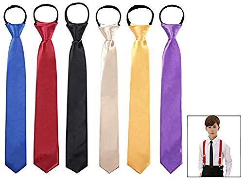 LHKJ 6 Stück Kinderkrawatte Krawatte Kinder Kinderkrawatten Kinder Krawatte Hochzeit von LHKJ