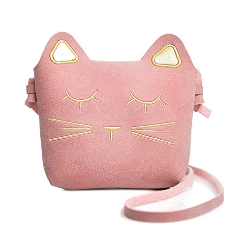LHKJ Süße Umhängetaschen Mädchen Geldbeutel Mini Verstellbarer Schultergurt Schulter Crossbody Tasche,Katze Cross Body Messenger Bag von LHKJ