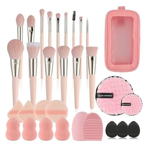 LHLXZQ Make-up Pinsel Set, 30 Stück Professionelles Makeup Brushes Set Geschenk Set für Gesicht Foundation Rouge Lidschatten Kontur Concealer Aufhellung, Beauty Egg Zufällige Farbe von LHLXZQ