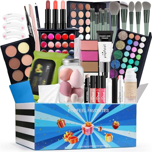 LHLXZQ Professionelles Make-up-Set, multifunktionales exquisites Make-up-set mit Lidschatten, Lipgloss, Rouge, Concealer, Lippenstift, Mascara, Pinsel usw, für Teenager und Frauen#8 von LHLXZQ
