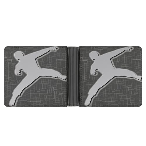 LHOKDR Taschengeldbörse, Kampfsport-Druck, multifunktional, einfache Reisebrieftasche, Unisex, schwarz, Einheitsgröße, modern, Schwarz , Einheitsgröße, Zeitgenössisch von LHOKDR