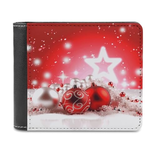 LHOKDR Tragbarer Kartenhalter, Geldbörse, Weihnachtsdekoration, Hintergrund, bedruckt, multifunktional, einfache Reisebrieftasche, Unisex, schwarz, Einheitsgröße, modern, Schwarz , Einheitsgröße, von LHOKDR