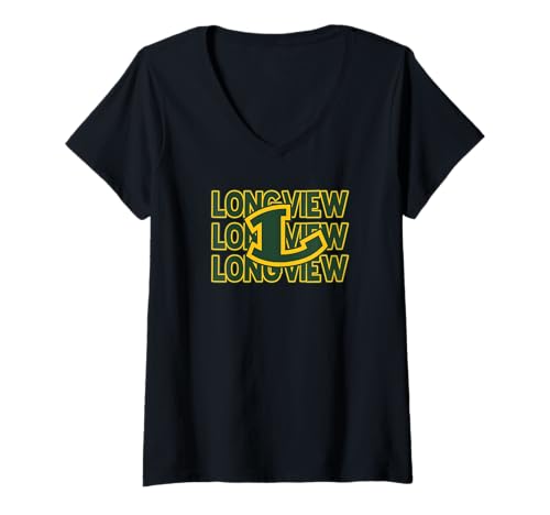 Damen Longview High School Lobos T-Shirt mit V-Ausschnitt Damen Longview High School Lobos T-Shirt mit V-Ausschnitt von LHS Lobos Spirit Wear