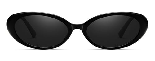 LHSDMOAT Trendige ovale Sonnenbrille für Damen, Vintage-Cat-Eye-Sonnenbrille, modische UV400 Schutz Katzenaugen Sonnenbrille für Einkaufsfotos von LHSDMOAT