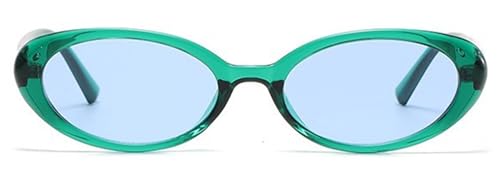 LHSDMOAT Trendige ovale Sonnenbrille für Damen, Vintage-Cat-Eye-Sonnenbrille, modische UV400 Schutz Katzenaugen Sonnenbrille für Einkaufsfotos von LHSDMOAT