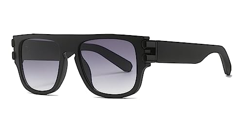 LHSDMOAT Übergroße Unisex-Sonnenbrille, Retro Square Thick Frame UV400 Sonnenbrille, Mode Hippie-Sonnenbrille für Party, Wandern, Reisen und Fotoshooting von LHSDMOAT