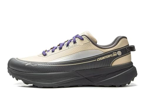LI-NING AXJ Stride Unisex Wanderschuhe Komfortable Freizeit Mode Atmungsaktive rutschfeste Sneakers Dunkelgrau/Hellgrau EU 41 von LI-NING