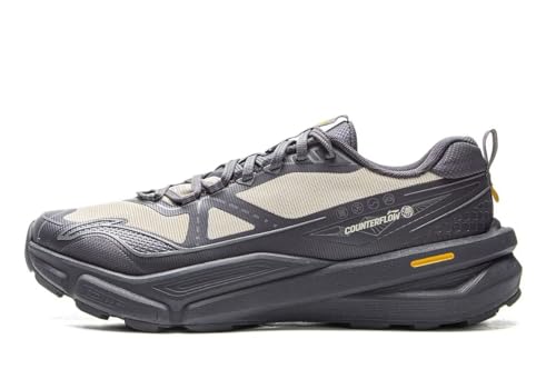 LI-NING AXL FLIT Unisex Wanderschuhe Komfortable Freizeit Mode Atmungsaktive rutschfeste Sneakers Schwarz/Khaki EU 43 von LI-NING