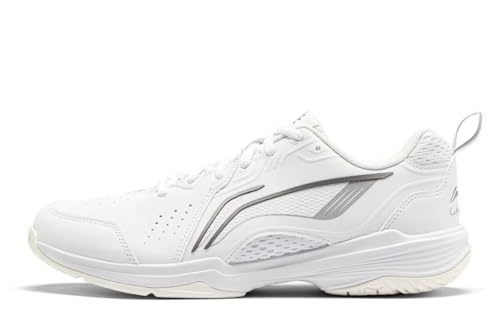 LI-NING Almighty V 2.0 Unisex Badminton Schuhe Komfortable Freizeit Mode Atmungsaktive rutschfeste Sneakers Weiß EU 41 von LI-NING