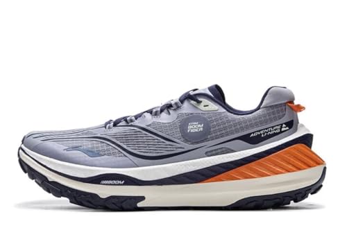 LI-NING DI LU V2 Herren Laufschuhe Boom Fiber High Rebound Langlaufschuhe Taube Grau EU 41 2/3 von LI-NING