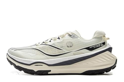 LI-NING DI LU V2 Herren Laufschuhe Boom Fiber High Rebound Langlaufschuhe Weiß Beige EU 43 von LI-NING