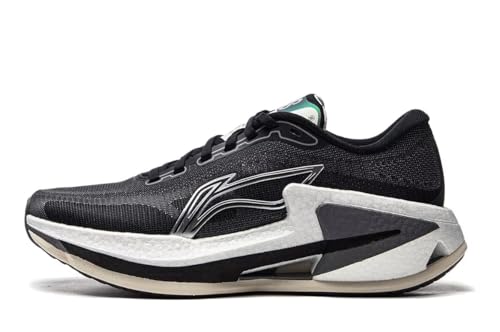 LI-NING Furious Rider 8 Damen Laufschuhe Leichte Polsterung Schutz Sportschuhe Schwarz/Asphalt Grau EU 40 1/3 von LI-NING