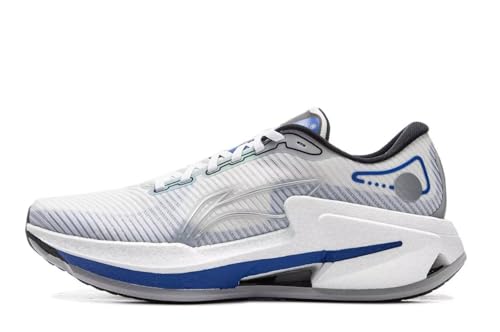 LI-NING Furious Rider 8 Männer Laufschuhe Unterstützung stabile leichte Polsterung Sneaker Weiß Blau EU 45 von LI-NING