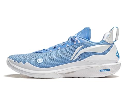 LI-NING Herren Basketballschuhe Outdoor Sportschuhe professionelle Stoßdämpfung Athletic Basketball Sneakers Jimmy Butler 2 Blau Weiß EU 45 von LI-NING
