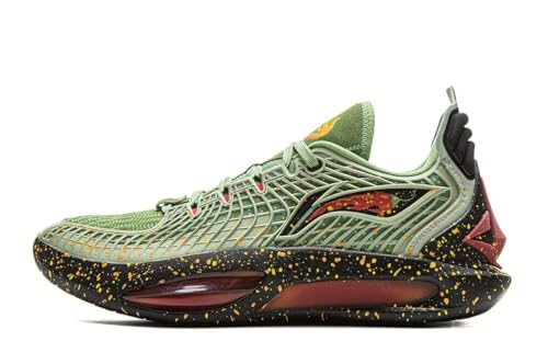 LI-NING Herren Basketballschuhe Outdoor Sportschuhe professionelle Stoßdämpfung Athletic Basketball Sneakers Jimmy Butler 3 Dunkelgrün EU 41 von LI-NING