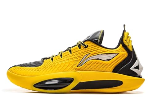 LI-NING Herren Basketballschuhe Outdoor Sportschuhe professionelle Stoßdämpfung Athletic Basketball Sneakers Jimmy Butler 3 Gelb/Schwarz EU 45 von LI-NING