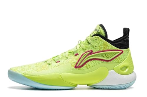 LI-NING Herren Basketballschuhe Sportschuhe Professionelle rutschfest High Rebound Outdoor Sportschuhe YUSHUAI 18 ABAU087 Grün Schwarz EU 43 von LI-NING