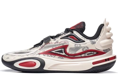 LI-NING Herren Wade All City 11 V2 Professionelle Basketballschuh Dämpfung Sportschuhe Rot ABAT093-1H EU 45 von LI-NING