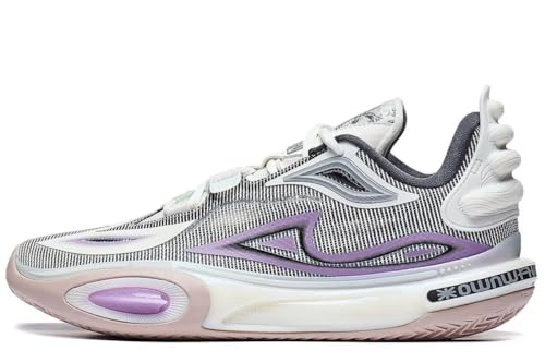 LI-NING Herren Wade All City 11 V2 Professionelle Basketballschuh Dämpfung Sportschuhe Violett ABAT093-3H EU 44 1/3 von LI-NING