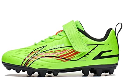 LI-NING Jungen Mädchen Fußballschuhe Outdoorschuhe Anti-Rutsch Sneaker Kinder Fussballschuhe Grün YKGT002-1 EU 36 von LI-NING