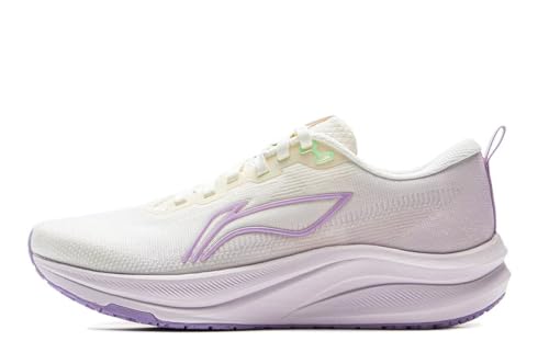 LI-NING RED Hare 8 Damen Laufschuhe reflektierende Boom Faser Leichtgewicht High Rebound Racing Training Sneakers Eierschale/Plain Orchidee Rosa EU 35 2/3 von LI-NING