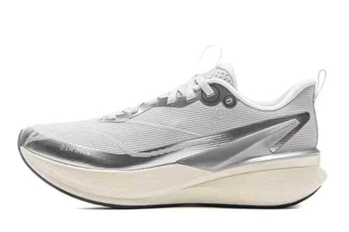 LI-NING RED Hare 8 PRO Damen Laufschuhe reflektierende Boom Faser Leichtgewicht hohe Rebound Rennstraining Sneakers Grau/Silbern EU 37 von LI-NING