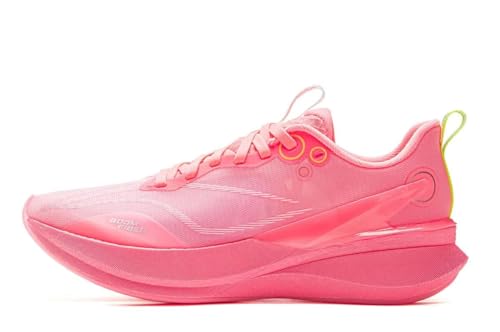 LI-NING RED Hare 8 PRO Damen Laufschuhe reflektierende Boom Faser Leichtgewicht hohe Rebound Rennstraining Sneakers Neon Charmant Rosa EU 35 2/3 von LI-NING